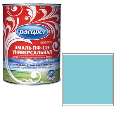 Эмаль Расцвет Универсальная св. голубая 2.7 кг. (7453)