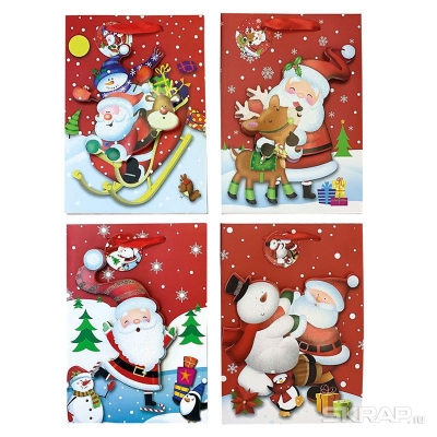 Подарочный пакет Новый год арт.008061