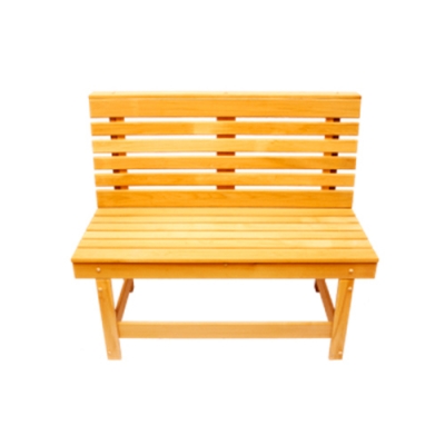 Скамья со спинкой 1м