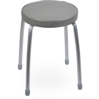 Табурет Фабрик-2 б/об на 4-х опорах (круглое сидение диаметр 320) темно-серый ТФ02 Табурет Фабрик-2 б/об на 4-х опорах (круглое сидение диаметр 320) темно-серый ТФ02
