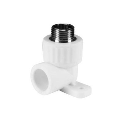 Угол с наружн. резьбой (простое крепление) 25х1/2 (60/15) (Valfex) БЕЛЫЙ