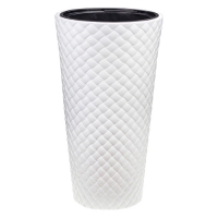 Кашпо РОТАНГ D340мм H 630мм 9/42л со вставкой Белый М3407 Кашпо РОТАНГ D340мм H 630мм 9/42л со вставкой Белый М3407