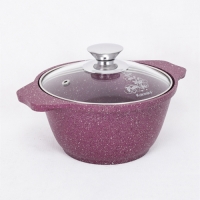 Кастрюля 1л со стеклянной крышкой, АП линия Trendy style (mystery) Kukmara к11tsm