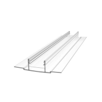 Профиль поликарбоатный ROYALPLAST НСР-D база 4-10мм Прозрачный; 6м