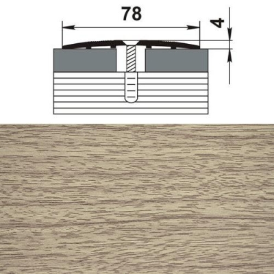 Профиль стыкоперекрывающий ПС 18.1800.087 дуб беленый