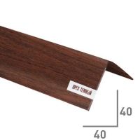 Угол 40x40 мм Орех темный "ИДЕАЛ" 2,7м 25 шт.