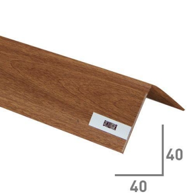 Угол 40x40 мм Вишня "ИДЕАЛ" 2,7м 25 шт.