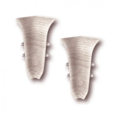 Угол внутренний для плинтуса 85мм "Идеал Классик" 230 Дуб айсберг