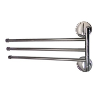 Держатель полотенца поворотный большой тройной с двойным креплением 1212 САНАКС