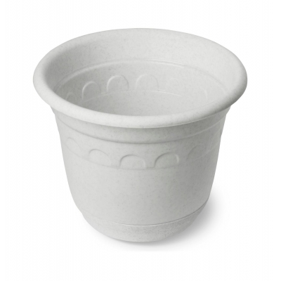 Горшок для растений "Колывань" 0.45л Д11см с поддоном мрамор С91 г.Барнаул