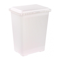 Корзина для белья Вязаное плетение 25л (белый) М6888 г.Октябрьский