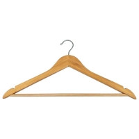 Вешалка деревянная W2-P с перекладиной (эконом) арт.311362