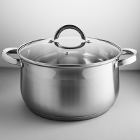 BE-147/2 Кастрюля из нерж стали со стеклянной крышкой (d=24; 6,5 л) (6)