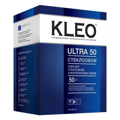 KLEO ULTRA 50 клей для стеклообоев и флизелиновых обойный