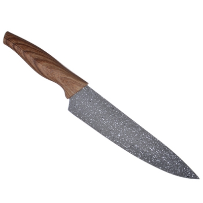 SATOSHI Алмаз Нож кухонный шеф 20см, нерж.сталь с антиналипающим покрытием (803-083)
