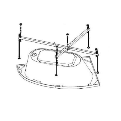 Каркас усиленный для асимметр. ванны Бэлла, универс. 5 опор