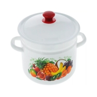 Кастрюля 41804-182/6 6,0л (белая, сл) пр-во ООО "КМК" по 4 шт