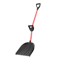 Лопата снег.пласт."Рыцарь" с алюм.план.,метал. чер.и V-ручк. и ручка силы (в сборе)