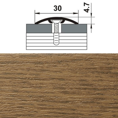 Профиль стыкоперекрывающий ламинированный ЛС 04-2. 1800.4088 орех