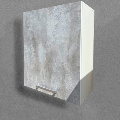 Шкаф для посуды "СУРА" 60, цемент светлый (фасад) г. Пенза