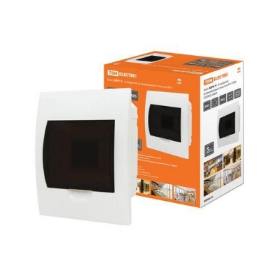 Бокс ЩРВ-П-6модулей встраиваемый пластик IP41 TDM (SQ0902-0002) Р