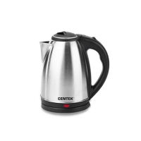 Чайник Centek CT-1068 RED (красный) металл 2л, 2000W, хромированная вставка на крышке