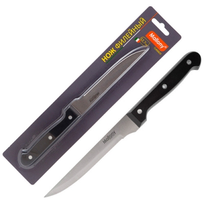 Нож с пластиковой рукояткой CLASSICO MAL-04CL филейный, 12,7 см арт.005516