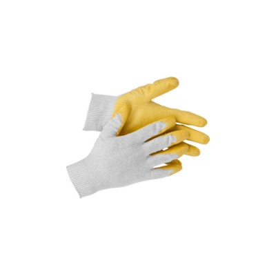 Перчатки STAYER МASTER трикотажные, обливная ладонь из латекса, х/б, 13 класс, L-XL 11408-XL