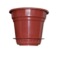 Кашпо с поддоном 1,8л. (терракот) Бриг х