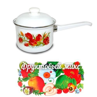 Кастрюля 1.5л С-16084АП ФРУКТОВЫЙ МИКС
