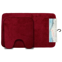 Комплект ковриков для в/к AQUA-Prime Be'Maks из 2 шт 50х80/40х50см 577 18мм (бордо) 1/28