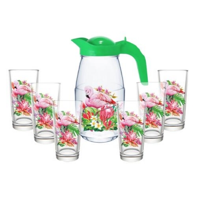 Набор для воды 7 пр. арт.1607/6- Д (Фламинго в тропиках)