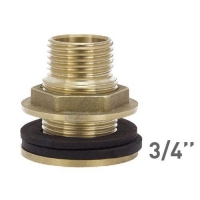 Переходник 3/4 с фланцем для резервуара (с обратной резьбой) PF197.20
