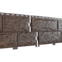 Сайдинг (пвх).0225.Н. Стоун-Хаус, камень жженый(с двойным замком)(3,025х0,225=0,680м2)