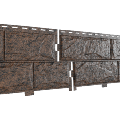 Сайдинг (пвх).0225.Н. Стоун-Хаус, камень жженый(с двойным замком)(3,025х0,225=0,680м2)