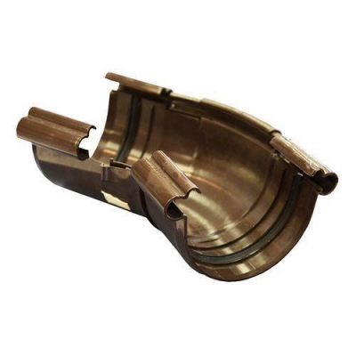 Угол жёлоба 120-145 ПВХ коричн. "АЛЬТА-ПРОФИЛЬ"