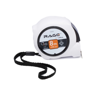 100058 Рулетка автостоп 8 м х 25 мм RAGE by VIRA