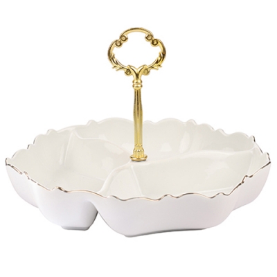 90013-311 Менажница с ручкой 3 секции керамика LR (х10) "MAYER & BOCH"