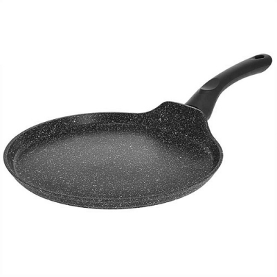 ALPENKOK AK-0120/24N Сковорода блинная алюмин.ИНДУКЦИЯ,антиприг. покрытие"BLACK MARBLE",d=24см(6)