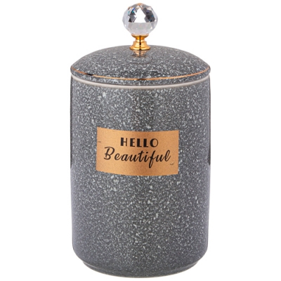 Банка с крышкой lefard "Grain" 19*10,5 см 800 мл серая 42-518 Банка с крышкой lefard "Grain" 19*10,5 см 800 мл серая 42-518