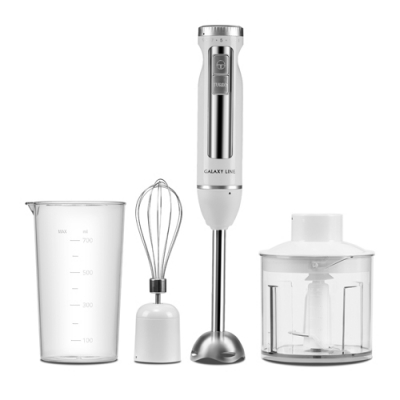 Блендер Galaxy LINE GL 2145, белый, погружной, макс. 1300 Вт