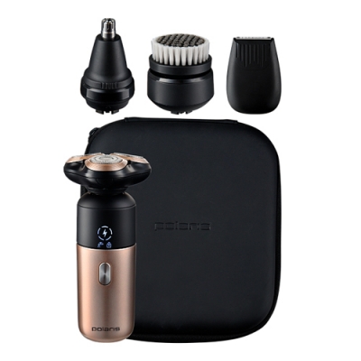 Бритва электрическая Polaris PMR 0714RC Ultimate shave 5D PRO Черный/золотой
