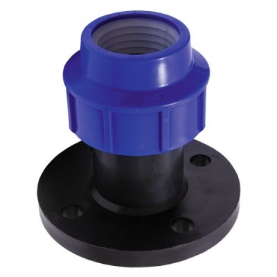 CN-TB ПНД Фланцевое соединение 75x2.1/2" с ответн. фланц. кольцом ст.3 (T-ПНД.Фл.0.75x212.CN)