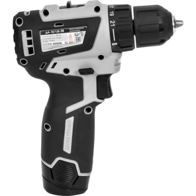 ДА-10/12В 38 МиниМАКС бесщеточная аккум. дрель-шуруповерт (Li-ion, 2 аккум., 3,0Ач, ЗУ) 757.3.2.40