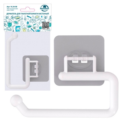 Держатель для туалетной бумаги настенный. Размер 15х9см. VL34-58