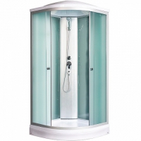 Душевая кабина ДАНА-281 W (белая) 90*90*215 низкий поддон (3 места)