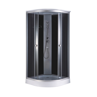 Душевая кабина ДАНА-711 В (черная) 80*80*215 низкий поддон (3 места)