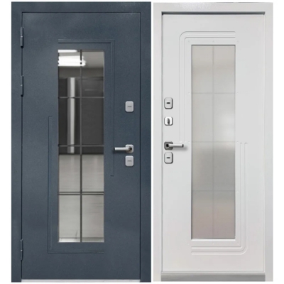 Дверь металлическая климатическая Ferroni Luxor Termo 7 Букле Графит 860 левая Дверь металлическая климатическая Ferroni Luxor Termo 7 Букле Графит 860 левая