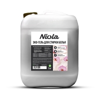 Экогель для стирки Niola (черный) Шелк и орхидея 5 кг