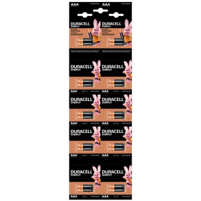 Элемент питания DURACELL BASIC LR03 отрывной 2*10 BL20